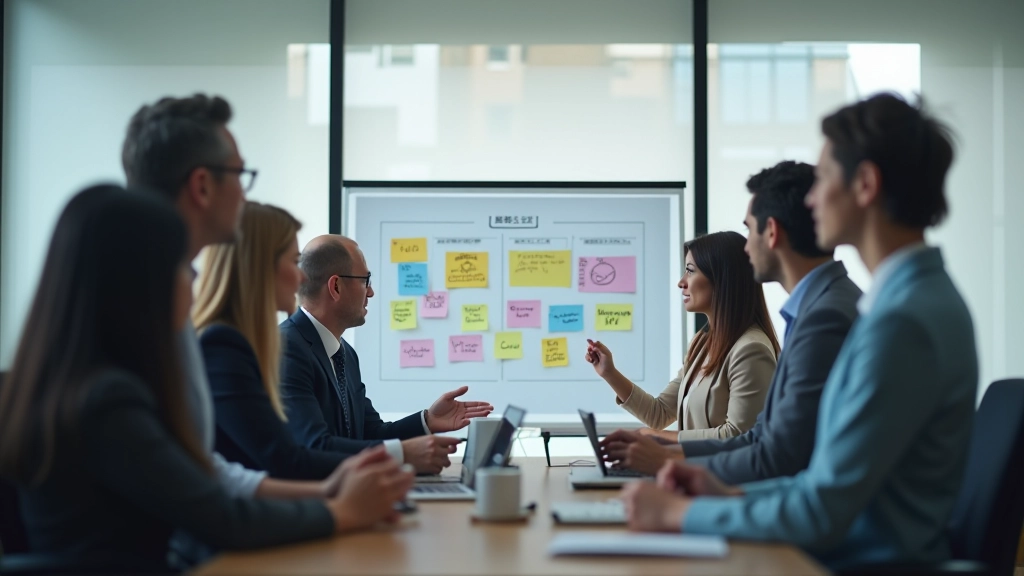 Cross-functional team collaboration meeting